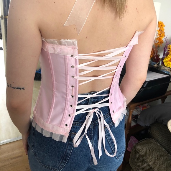 COPY - vintage pink corset - Picture 3 of 3